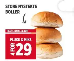 Meny STORE NYSTEKTE BOLLER tilbud