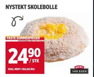 Meny NYSTEKT SKOLEBOLLE tilbud