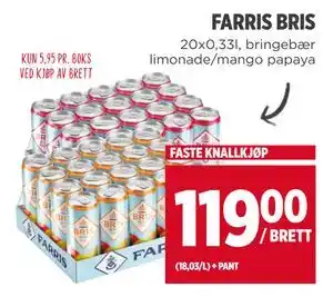 Meny FARRIS BRIS tilbud