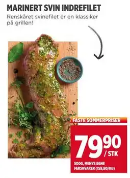 Meny MARINERT SVIN INDREFILET tilbud