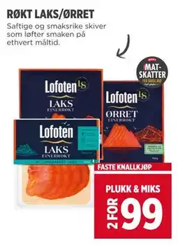 Meny RØKT LAKS/ØRRET tilbud