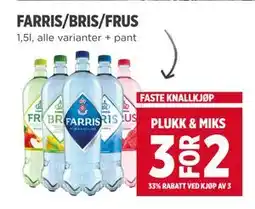 Meny FARRIS/BRIS/FRUS tilbud