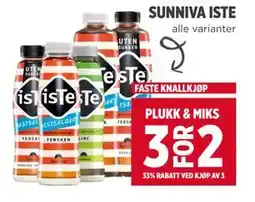 Meny SUNNIVA ISTE tilbud