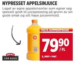 Meny NYPRESSET APPELSINJUICE tilbud