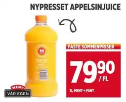 Meny NYPRESSET APPELSINJUICE tilbud