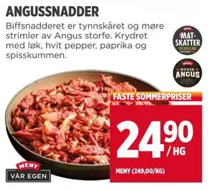 Meny ANGUSSNADDER tilbud