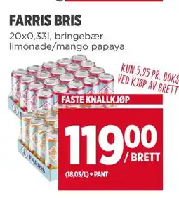 Meny FARRIS BRIS tilbud