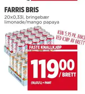 Meny FARRIS BRIS tilbud