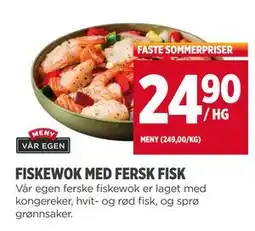 Meny FISKEWOK MED FERSK FISK tilbud