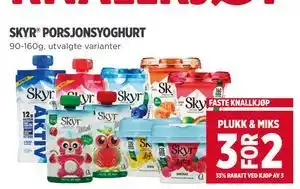 Meny SKYR PORSJONSYOGHURT tilbud