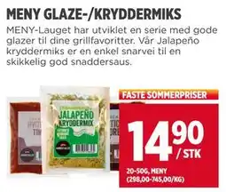 Meny MENY GLAZE-/KRYDDERMIKS tilbud