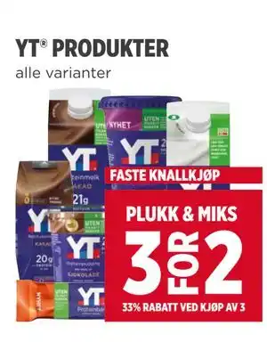 Meny YT PRODUKTER tilbud