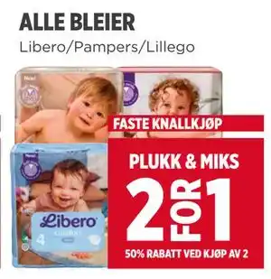 Meny ALLE BLEIER tilbud
