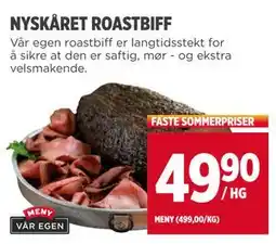 Meny NYSKÅRET ROASTBIFF tilbud