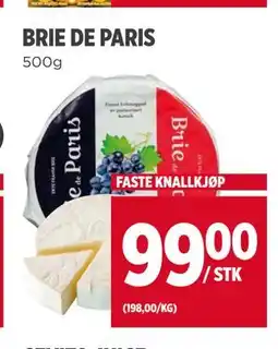 Meny BRIE DE PARIS tilbud