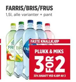 Meny FARRIS/BRIS/FRUS tilbud