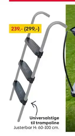 Rusta Universalstige til trampoline tilbud