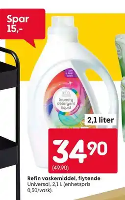 Rusta Refin vaskemiddel, flytende tilbud
