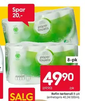 Rusta Refin tørkerull tilbud