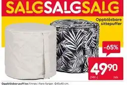 Rusta Oppblåsbar puff Ios tilbud