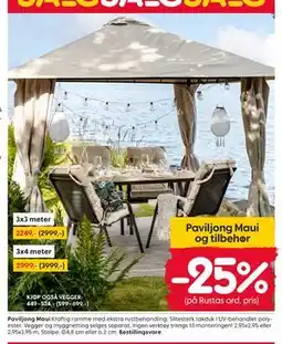 Rusta Paviljong Maui tilbud