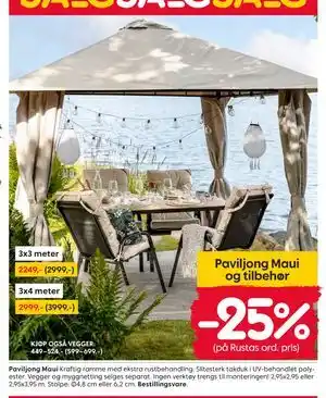 Rusta Paviljong Maui tilbud