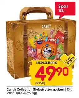 Rusta Candy Collection Globetrotter godteri tilbud
