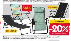 Rusta Solstoler tilbud