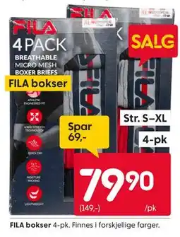 Rusta FILA bokser tilbud