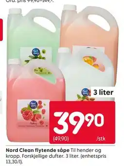 Rusta Nord Clean flytende såpe tilbud