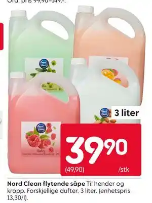 Rusta Nord Clean flytende såpe tilbud