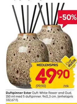 Rusta Duftpinner Ester tilbud