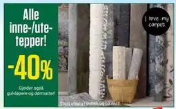 Europris Alle inne-/utetepper! tilbud