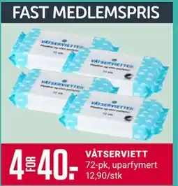 Europris VÅTSERVIETT tilbud