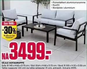 Europris VEJLE SOFAGRUPPE tilbud