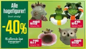 Europris Alle hagefigurer! tilbud