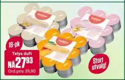 Europris Telys duft tilbud