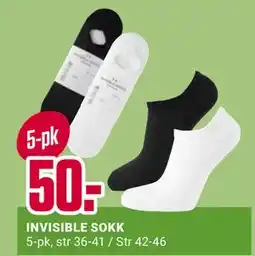 Europris INVISIBLE SOKK tilbud