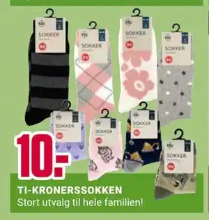 Europris TI-KRONERSSOKKEN tilbud