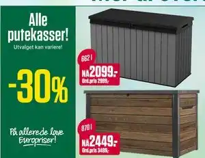 Europris Alle putekasser! tilbud