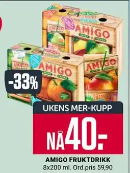 Europris AMIGO FRUKTDRIKK tilbud