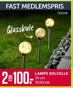 Europris LAMPE SOLCELLE tilbud