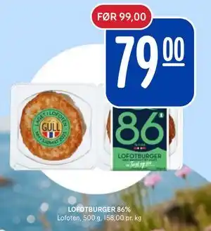 Rema 1000 LOFOTBURGER 86% tilbud