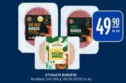 Rema 1000 UTVALGTE BURGERE tilbud
