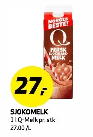 Bunnpris SJOKOMELK tilbud