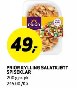 Bunnpris PRIOR KYLLING SALATKJØTT SPISEKLAR tilbud