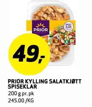 Bunnpris PRIOR KYLLING SALATKJØTT SPISEKLAR tilbud