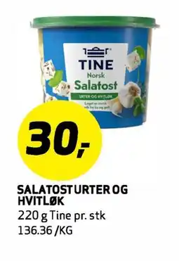 Bunnpris SALATOST URTER OG HVITLØK tilbud