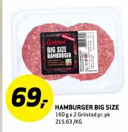 Bunnpris HAMBURGER BIG SIZE tilbud