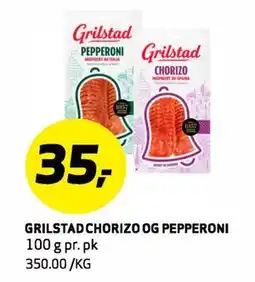 Bunnpris GRILSTAD CHORIZO OG PEPPERONI tilbud